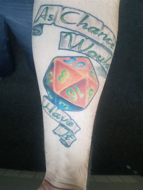 [Art] Finally got my D20 tattoo finished. : r/DnD