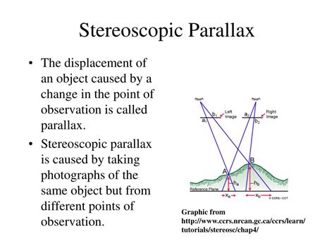 Ppt Principles Of Photogrammetry Stereoscopic Parallax Powerpoint