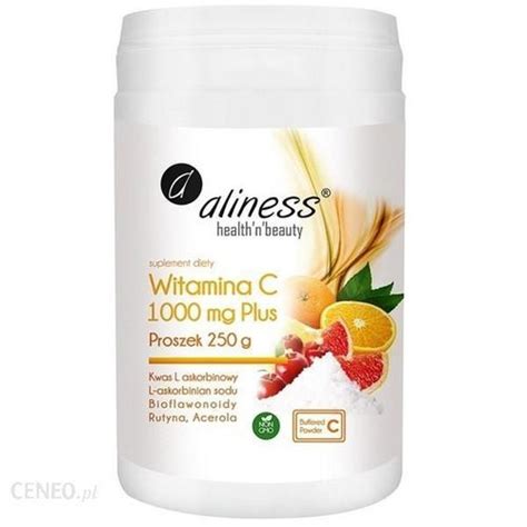 Witamina C 1000 Mg Plus Bioflawonoidy Acerola Rutyna 250 G Aliness