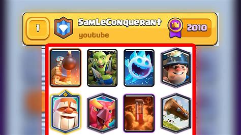 SamLeConquerant Clash Royale Best Miner Phoenix Monk Deck YouTube