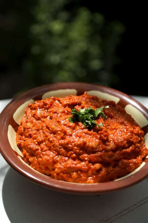 Muhammara Roasted Hot Pepper Dip Chef Tariq