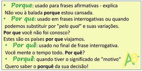 Por Que Porque Por Qu Ou Porqu O Uso Correto Segundo A Entenda