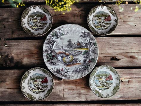 Seconds Mis Matched Plate Collection Transferware Wall Display Plates