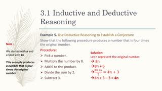 Ch L Inductive And Deductive Reasoning Pptx