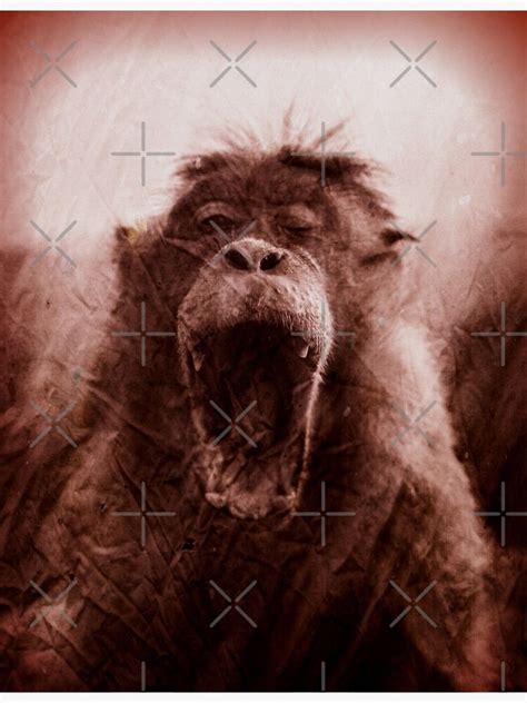 "AntyArt - Scary Baboon " Poster for Sale by AntyArtOnline | Redbubble