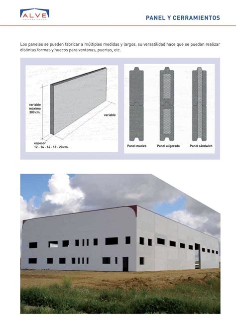 Panel Prefabricado De Hormigon Prefabricados Alve