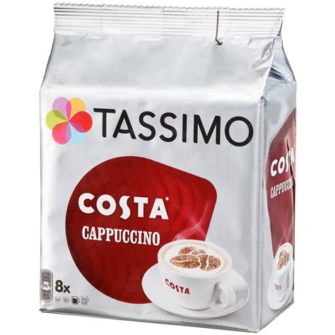 Tassimo Costa Coffee Pods 8pk Cappuccino Coffee Bandm