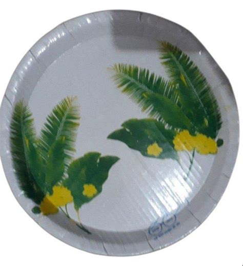 10inch White Printed Paper Plate At Rs 3 20 Piece Printed Paper Plate