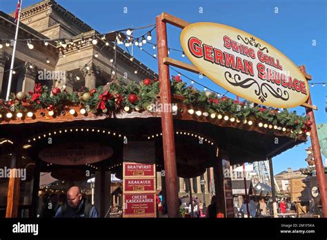 Liverpool German Christmas Market Swing Grill At St Georges Hall 2022