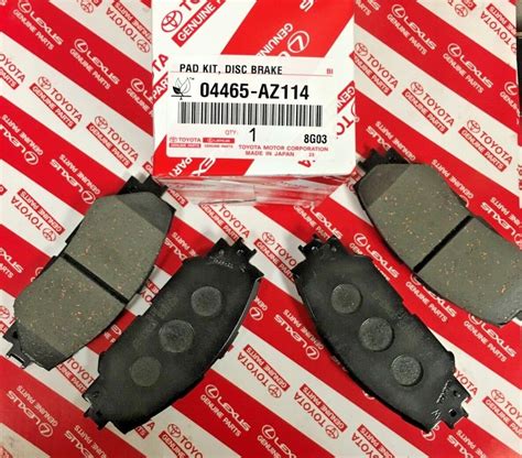 Toyota Prius V Front Ceramic Brake Pads Genuine Oem