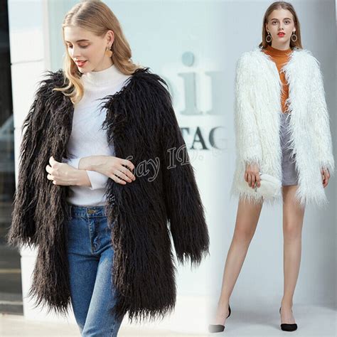 Long Mongolian Faux Fur Coat Tradingbasis