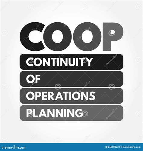 Coop Continuity Of Operations Planning Is A Initiative To Ensure That Agencies Are Able To