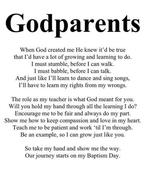 Printable Godparent Proposal Poem