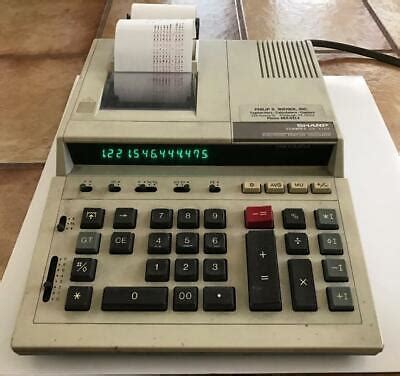 VINTAGE Sharp Compet QS 4164 Electronic Calculator Calculating Adding