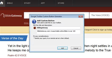 BibleGateway.com - Link to Bible Gateway