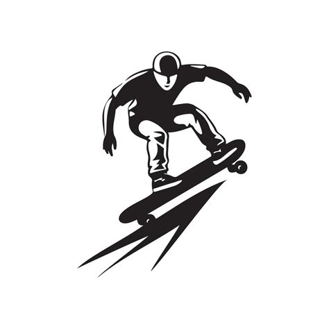 Skateboard Silhouette Vector Images 36585235 Vector Art At Vecteezy