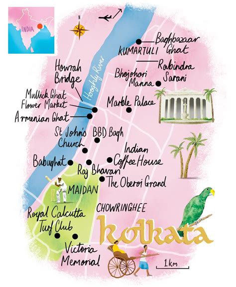 Calcutta Map by Scott Jessop