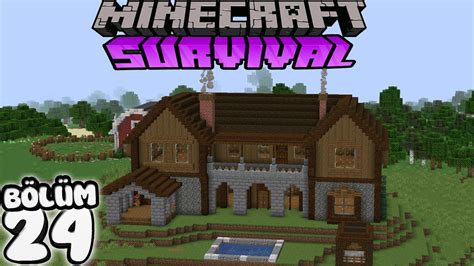 YENİ BÜYÜK MALİKANEMİZİ YAPTIK Minecraft Survival Bölüm 24