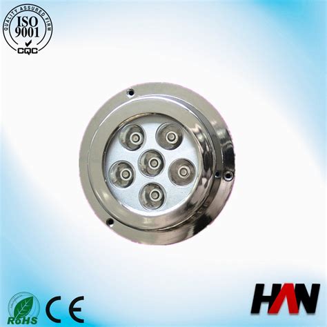 18W Full Stainless Steel IP68 LED Underwater Boat Light China LED