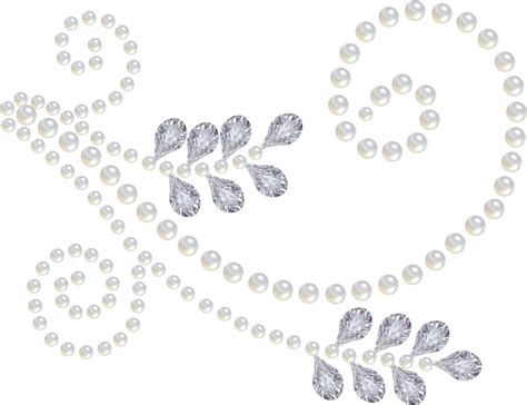 Pearls Clear Visuals Elegant Jewelry Shiny Beads PNG