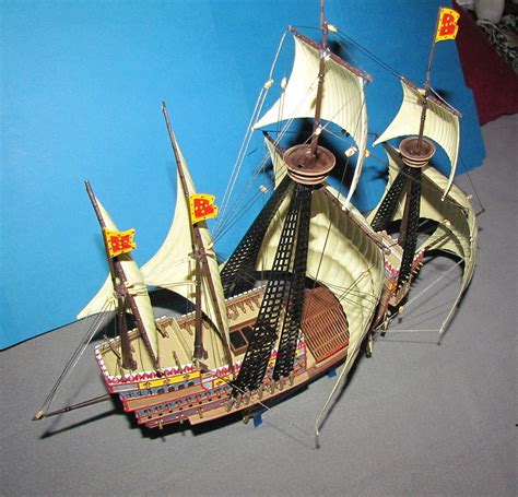 Santa Catarina Sailing Boat Re Issue Plastic Model Sailing Ship