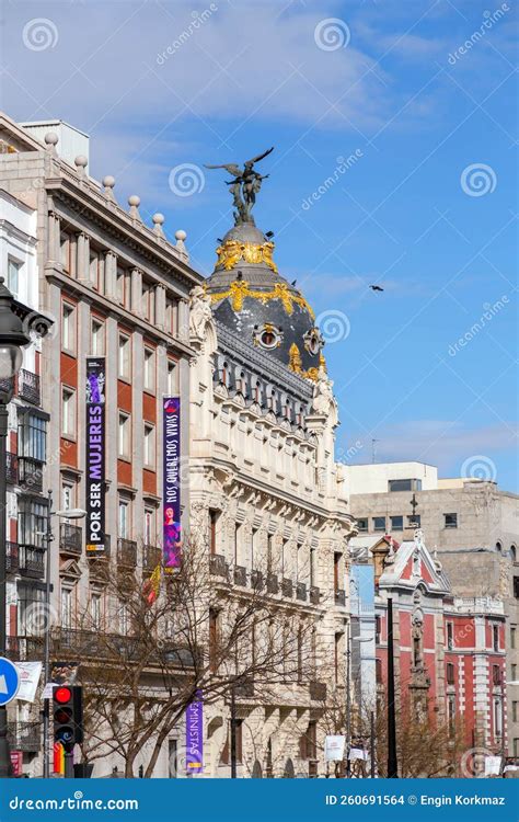 The Metropolis Building Is An Office Building In Madrid Spain