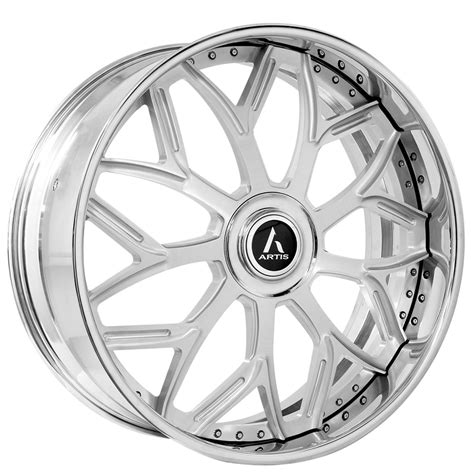 Staggered Artis Forged Wheels Bulgari Brushed Rims Atf