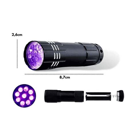 Lanterna Led Ultravioleta Potente Luz Negra Uv Potente Black Friday