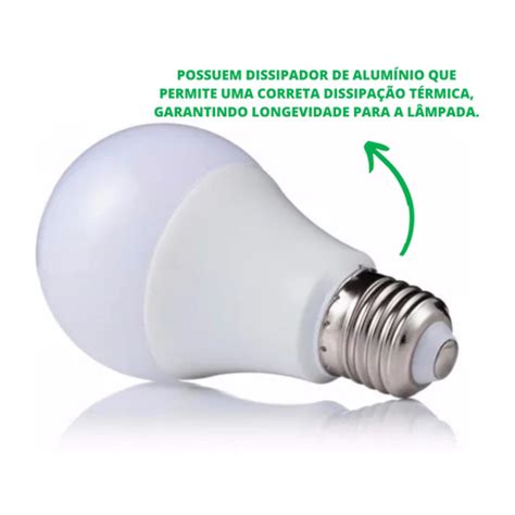 Lâmpada Led 7W Bulbo Soquete E27 Bivolt Iluminação Inmetro Casa