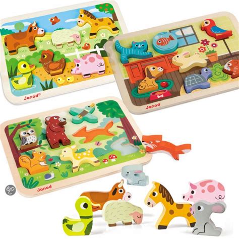 Chunky Puzzle En Bois Animaux Jouets Janod