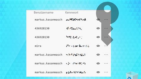 Windows 10 Gespeicherte Passwörter und Anmeldeinformationen anzeigen