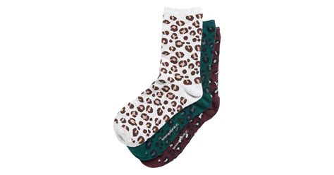 Metallic Leopard Crew Sock 3 Pack Cute And Trendy Stocking Stuffers From Banana Republic