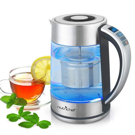 Digital Hot Water Glass Kettle 17l Portable Easy Pour Teapot Boiler