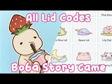 Boba Story Game All Lid Codes Ios Android Guide Walkthrough Youtube