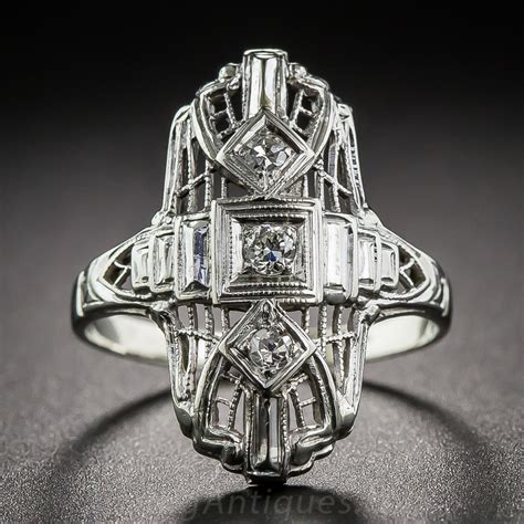 Art Deco Diamond Filigree Ring