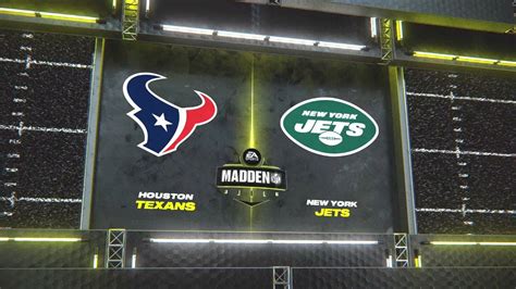 Madden Nfl Houston Texans Vs New York Jets Simulation Week All