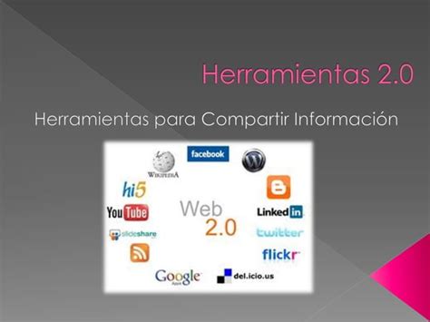 Herramientas para compartir información PPT