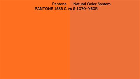 Pantone C Vs Natural Color System S Y R Side By Side Comparison