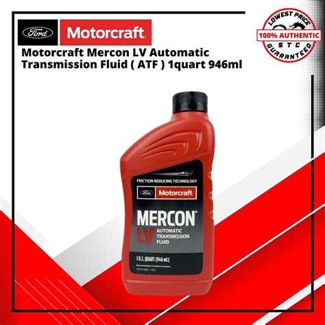 Motorcraft Mercon Lv Automatic Transmission Fluid Atf And