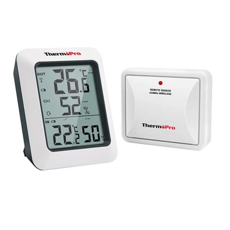 Thermopro Tp S Lcd Digital Hygrometer Indoor Outdoor Thermometer