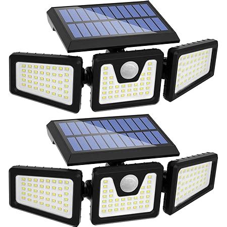 Solar Outdoor Lights Tuffenough 2500LM 210 LED Security Lights With