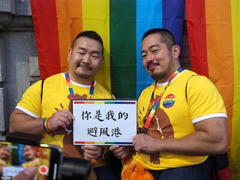 Asia S Largest Gay Pride Parade Ahead Of Vote On Same Sex Marriage Daily Mail Online