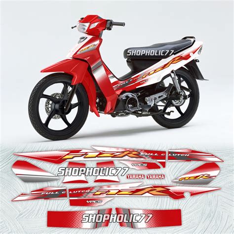 Jual Stiker Striping Fizr Fiz R F1zr Merah Putih 2003 Tahan Vernis