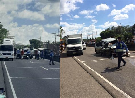 Carro Choca Con Volqueta Cerca Del Peaje De Yojoa Tres Personas Heridas