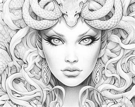 Medusa Coloring Pages Printable