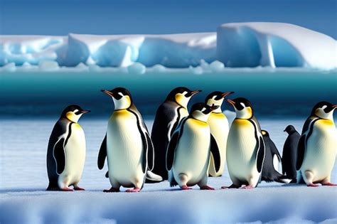 Premium AI Image | Adele penguins in Antarctica Digital artwork