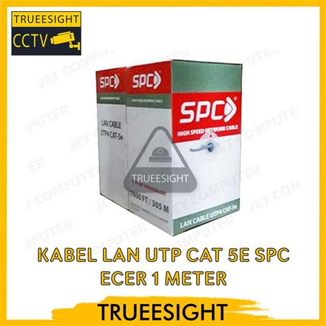 Jual KABEL LAN UTP Cat 5e SPC ECER 1 Meter Shopee Indonesia