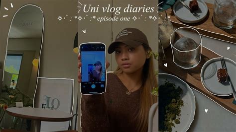 Uni Vlog First Day Of School Visiting Cafe Studying Eating A Lot Of