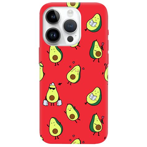 【Чехол для Apple iPhone 14 Pro Max ярко-красный матовый soft touch Cute ...