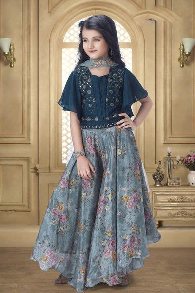 Pink Zardozi And Beads Work Banaras Overcoat Long Gown For Girls